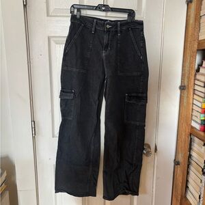 Hollister High Rise Vintage Baggy Black Jeans Size 9